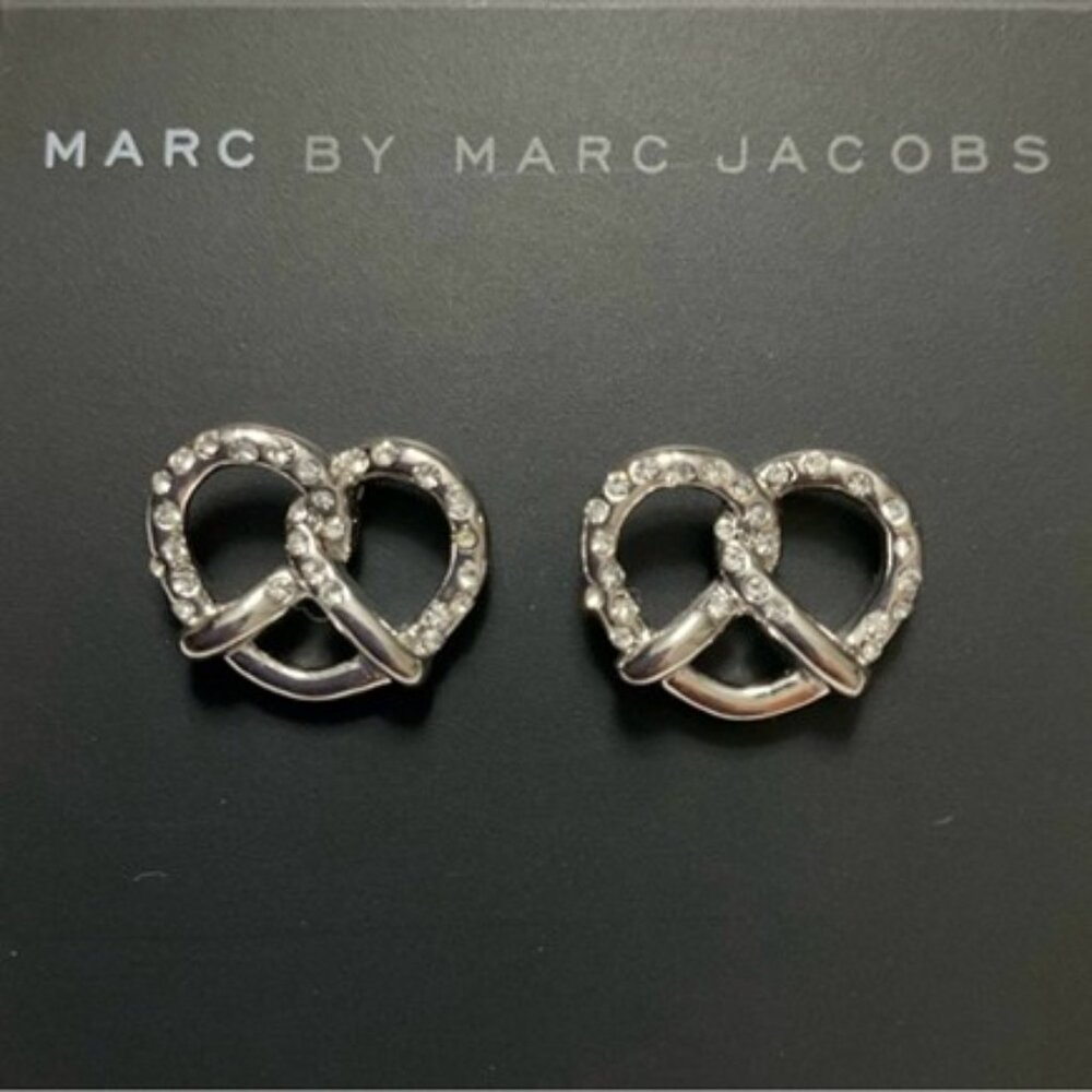 Marc by Marc Jacobs Salty Pretzel Stud Earrings NWT